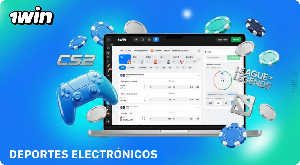 En 1win Chile se pueden realizar apuestas en disciplinas populares de los deportes electrónicos, como Counter-Strike 2, Dota 2, League of Legends y otras
